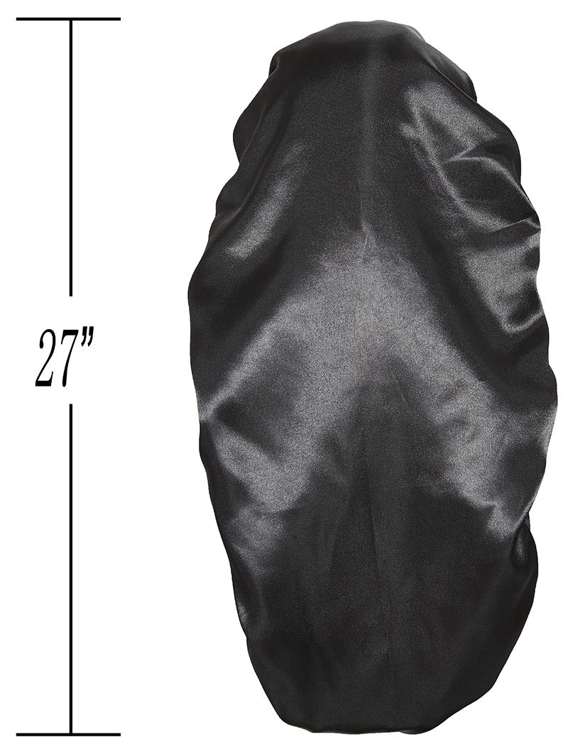 Satin Sleep Bonnet - 3 Pack Hair Wrap for Woman